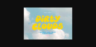 Dirty Clouds Font Poster 1