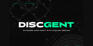 Discgent Font Poster 1