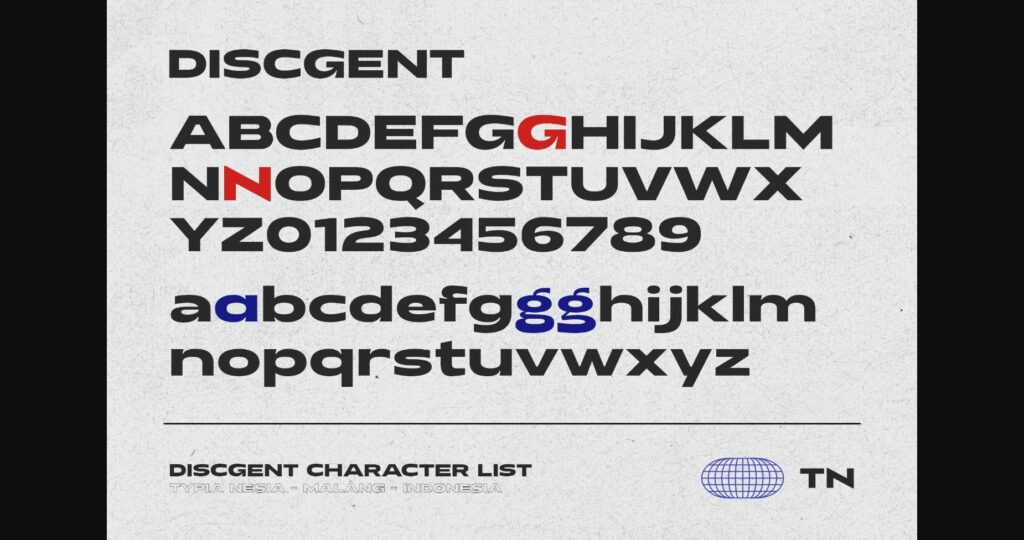 Discgent Font Poster 6