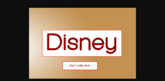 Disney Font Poster 1