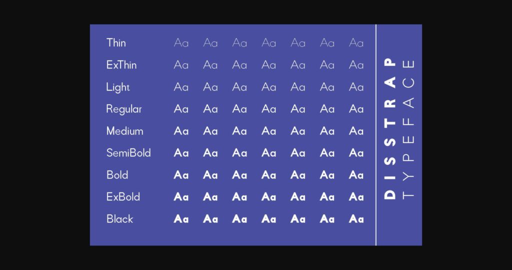 Disstrap and Disstrack Font Poster 8