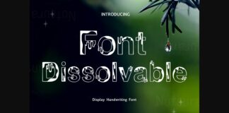 Dissolvable Font Poster 1