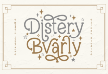 Distery Bvarly Fonts