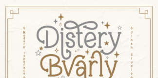 Distery Bvarly Fonts