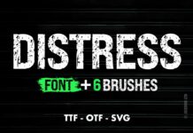 Distress College Grunge Font Poster 1