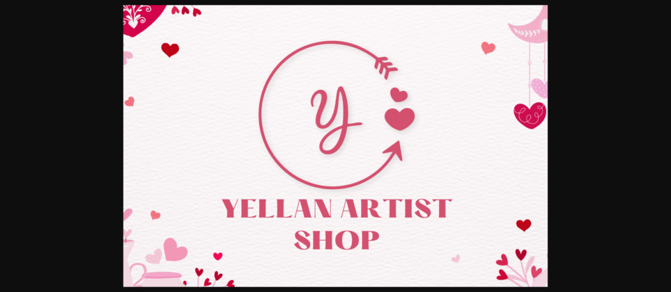 Ditha Valentine Monogram Font Poster 5