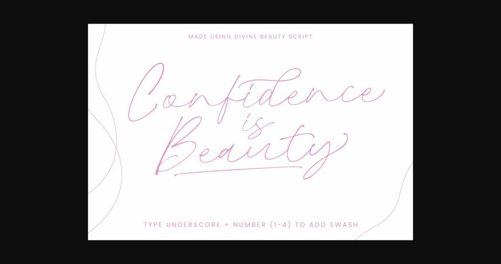 Divine Beauty Font Poster 10