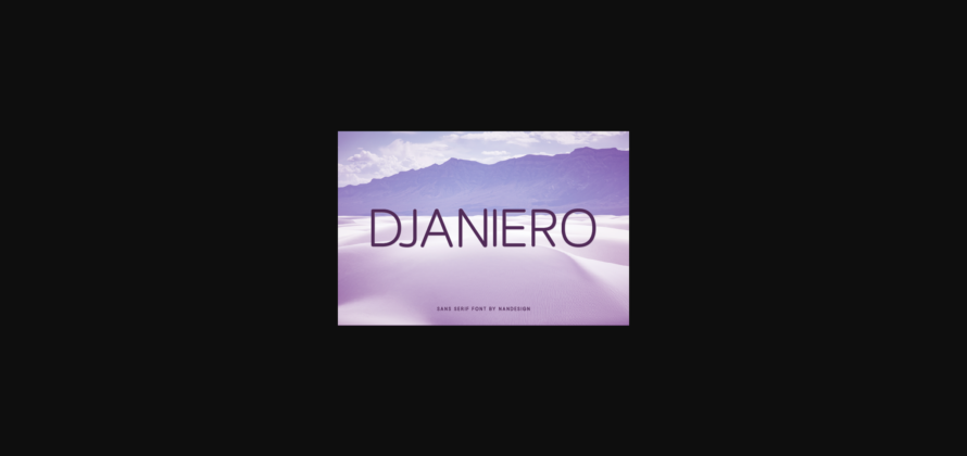 Djaniero Font Poster 3