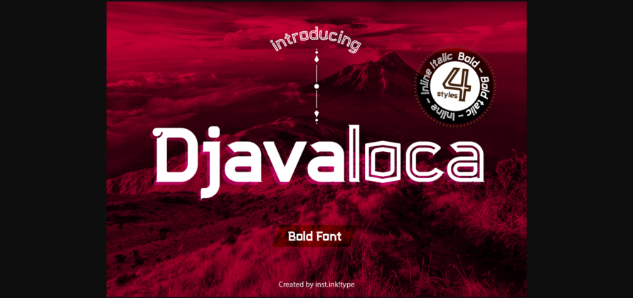 Djavaloca Font Poster 3