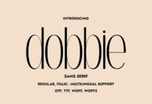 Dobbie Font Poster 1