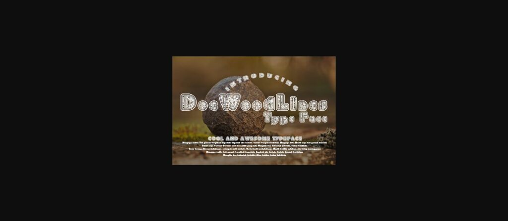 DoeWoodLines Font Poster 3