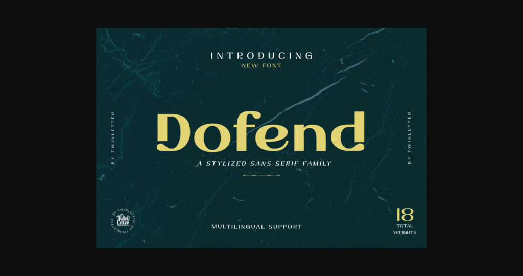 Dofend Font Poster 3