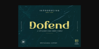 Dofend Font Poster 1