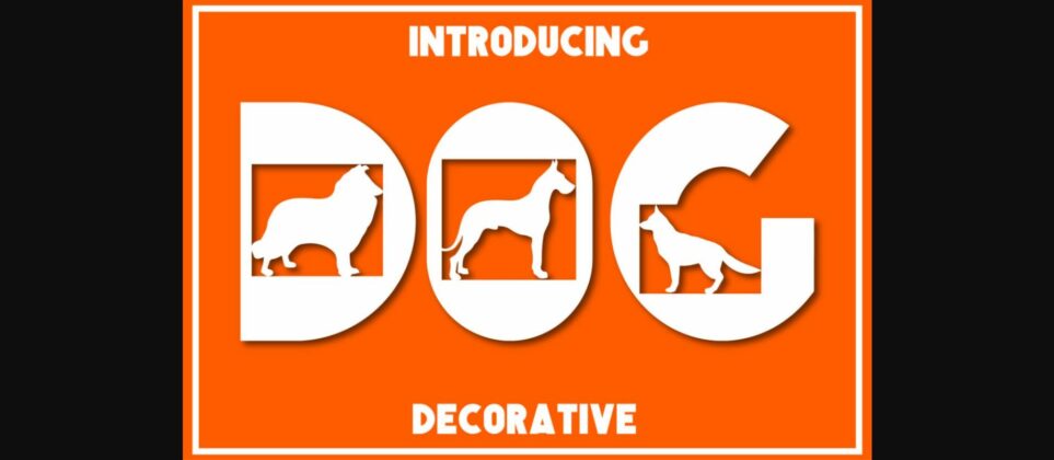 Dog Font Poster 3