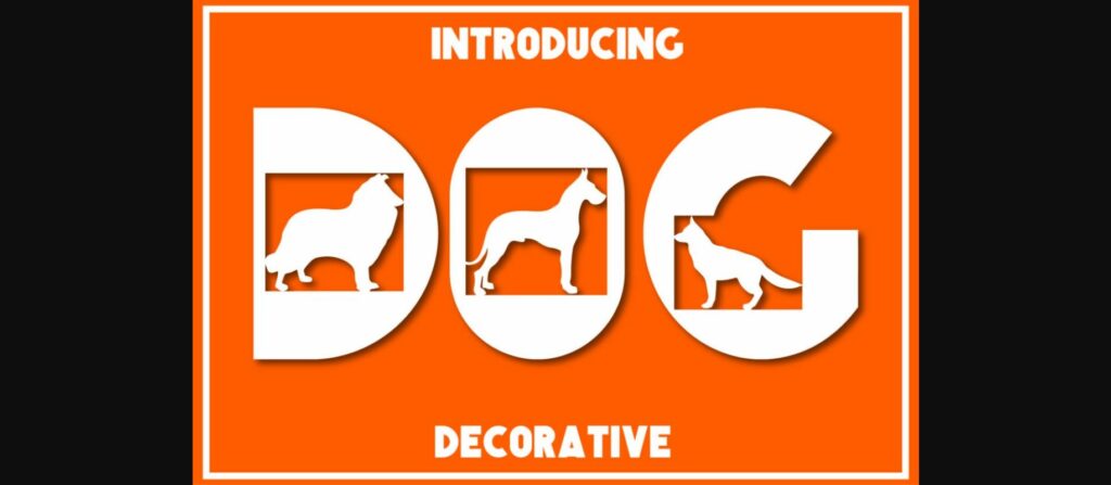 Dog Font Poster 1