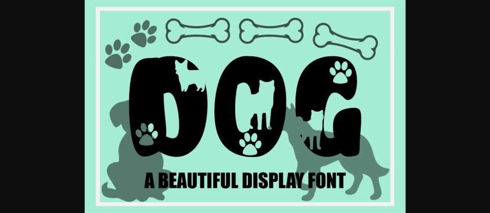 Dog Font Poster 3