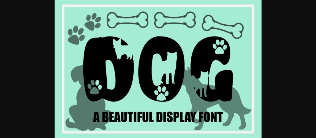 Dog Font Poster 1