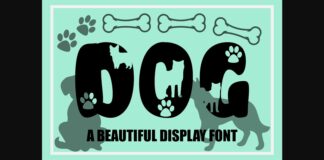 Dog Font Poster 1