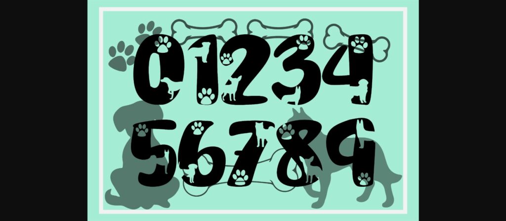 Dog Font Poster 5