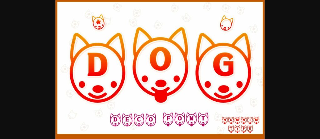 Dog Font Poster 1