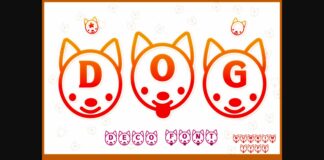 Dog Font Poster 1