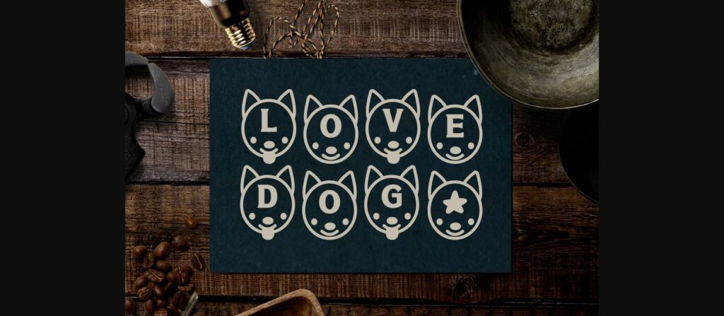 Dog Font Poster 6