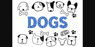 Dog Font Font Poster 1