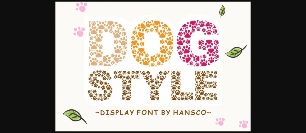 Dog Style Font Font Poster 3