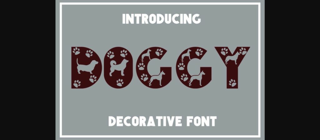 Doggy Font Poster 1