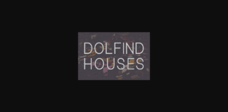 Dolfind Houses Font Poster 1