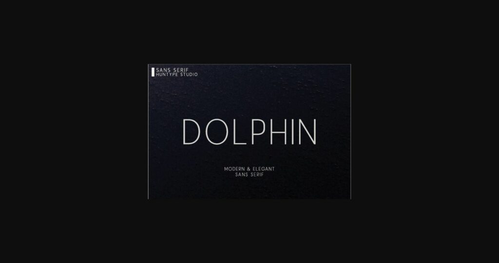 Dolphin Font Poster 3