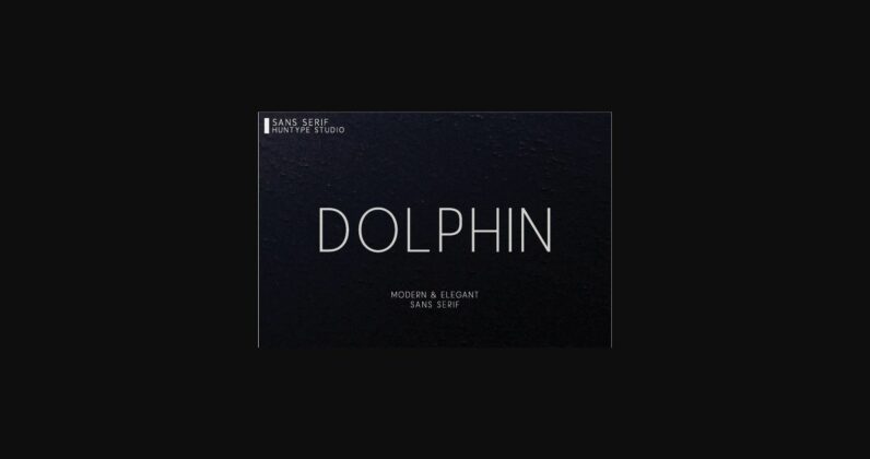 Dolphin Font Poster 1