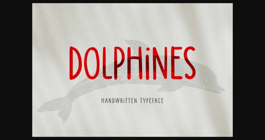 Dolphines Font Poster 3