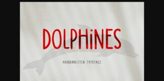 Dolphines Font Poster 1