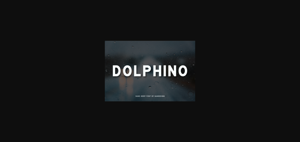 Dolphino Font Poster 1