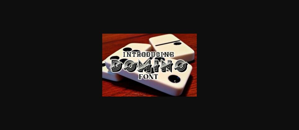 Domino Font Poster 3