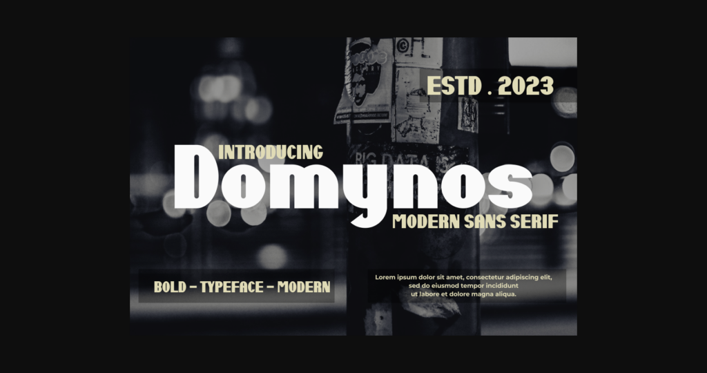 Domynos Font Poster 1