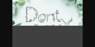 Dont Worry Font Poster 1