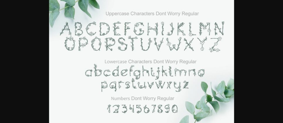 Dont Worry Font Poster 8