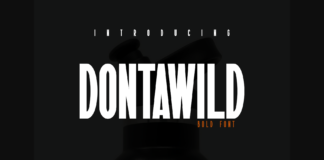 Dontawild Font Poster 1