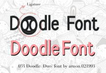 Doodle Font Poster 1