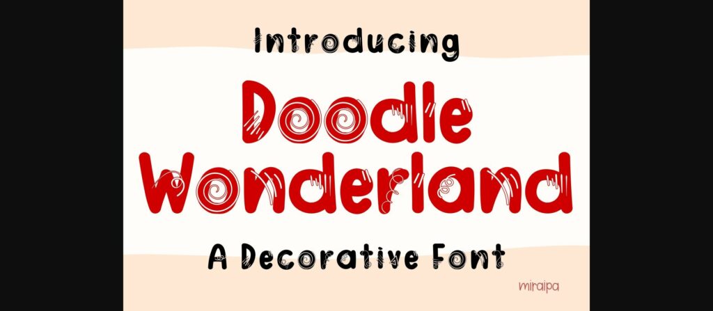 Doodle Wonderland Font Poster 3