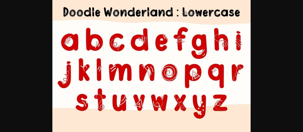 Doodle Wonderland Font Poster 6