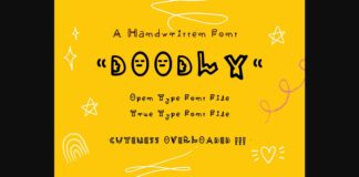 Doodly Font Poster 1