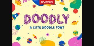 Doodly Font Poster 1