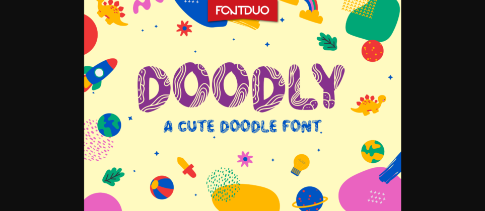 Doodly Font Poster 1