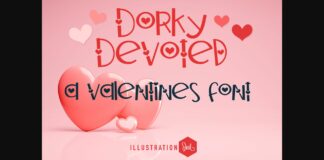 Dorky Devoted Font Poster 1