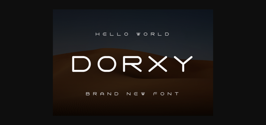 Dorxy Font Poster 3