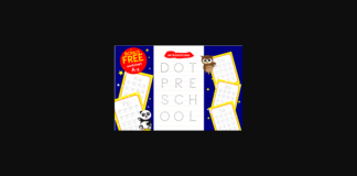 Dot Preschool Font Poster 1