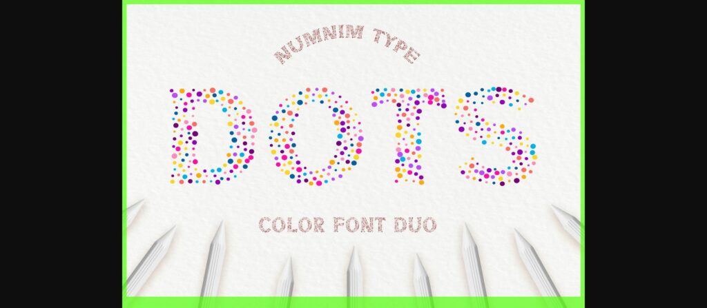 Dots Font Poster 3